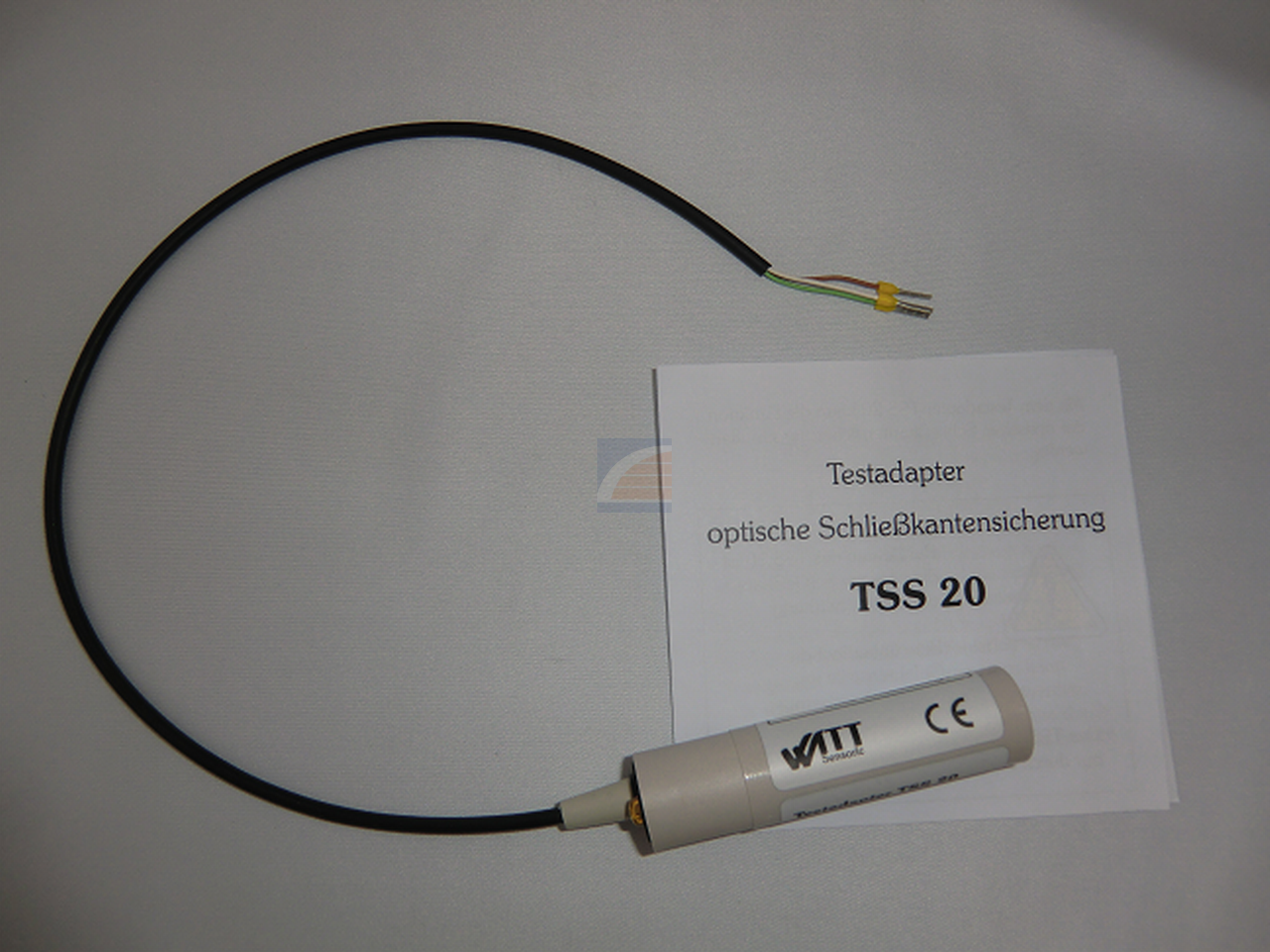 Testadapter optische onderloopbeveiliging